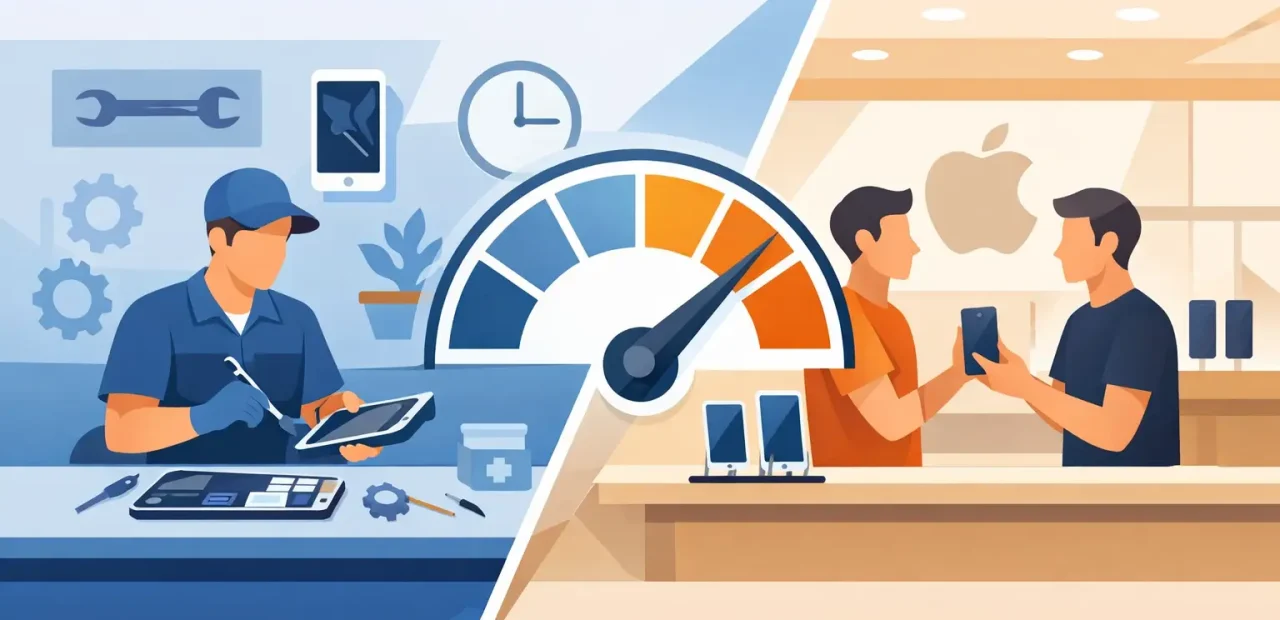 iPhone Repair Shop vs Apple Store: Which Is Faster?